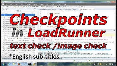 LoadRunner Checkpoint Tutorial-Loadrunner Checkpoints-Text Check in LoadRunner-Image Check-Scripting