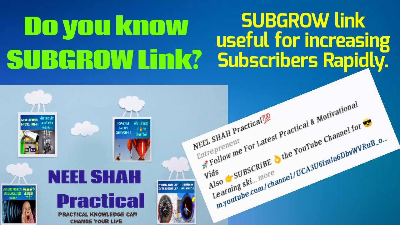 How to generate SUBGROW Link ? || How to open or work in Mobile also 👌