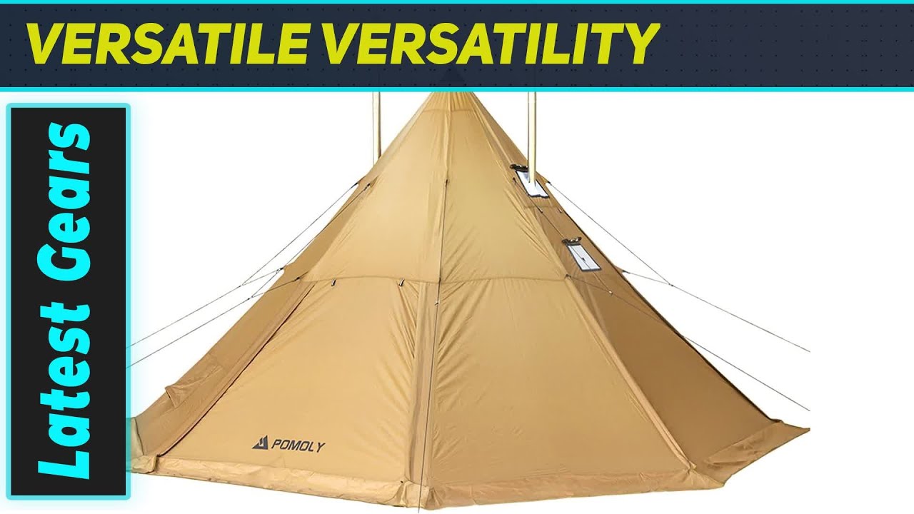 `Amazing POMOLY Bromance 70 Tipi Tent: Your Ultimate 4-Season Shelter!