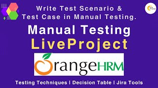Software Testing Live Project | Orange HRM Live Project | Write Test Scenario in Manual Testing screenshot 1