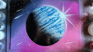 ASMR - Spray Paint Art - Colorful Universe