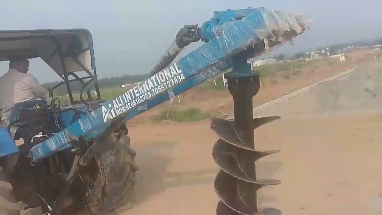 Hydraulic Post Hole Digger | Tractor Drilling Machine | 