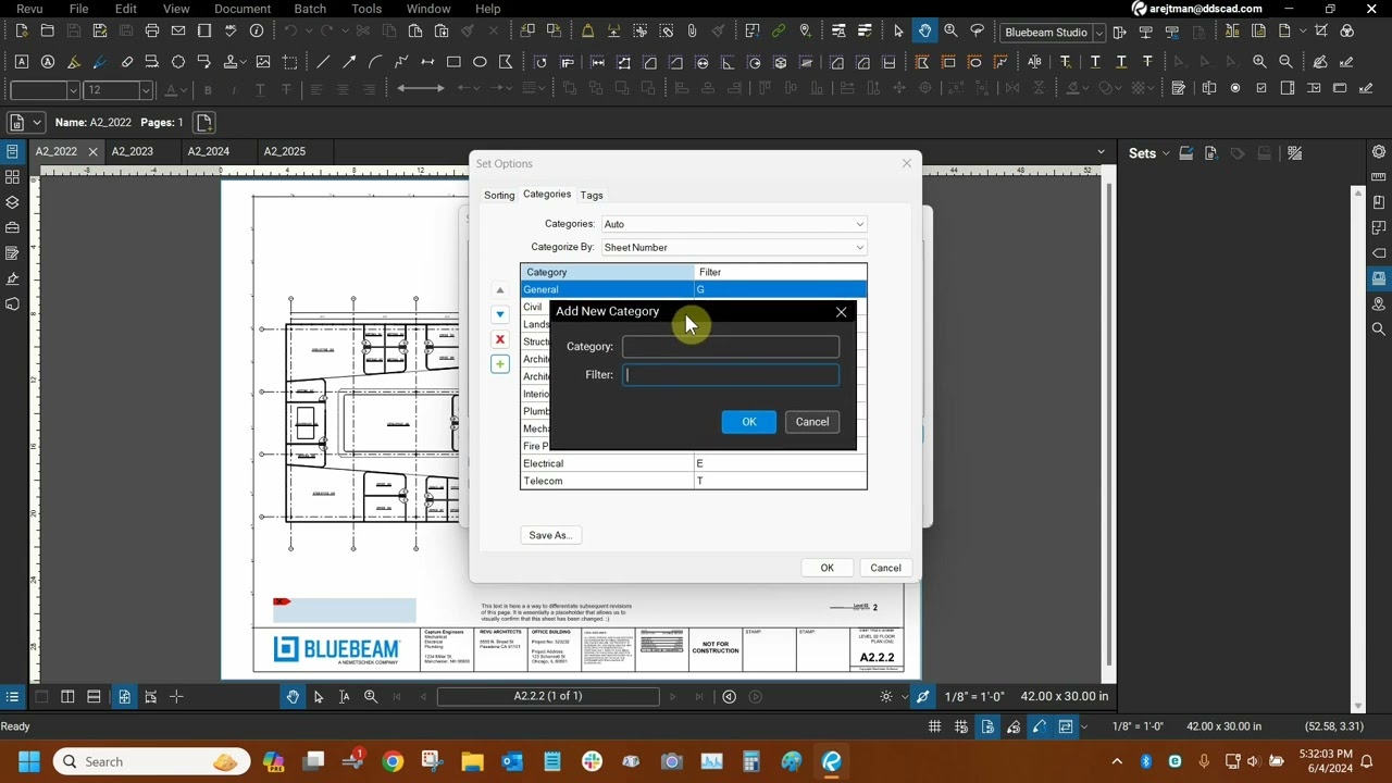 Наборы с Bluebeam Revu