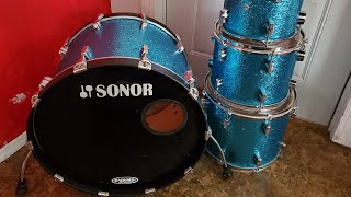 DRUM PROJECT: Sonor Force 3001 10, 12, 14, 22 - Wrapping Drum Kit With DEMO (PART 2)