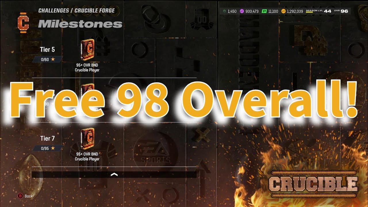 FREE 98 Overall! Fastest Way to Complete the Crucible Promo NMS