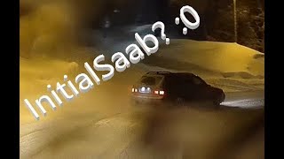 Saab 9-5 - Driving down a snowy mountian Saab 9 5 Snow Test Development 1997