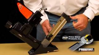 Freeman PFL618 15.5/16 GA 2 in. Flooring Nailer - Loading the Magazine