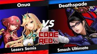 Code Red 36 LS - Onua (Pyra&Mythra) Vs. Deathspade (Bayonetta) Profile