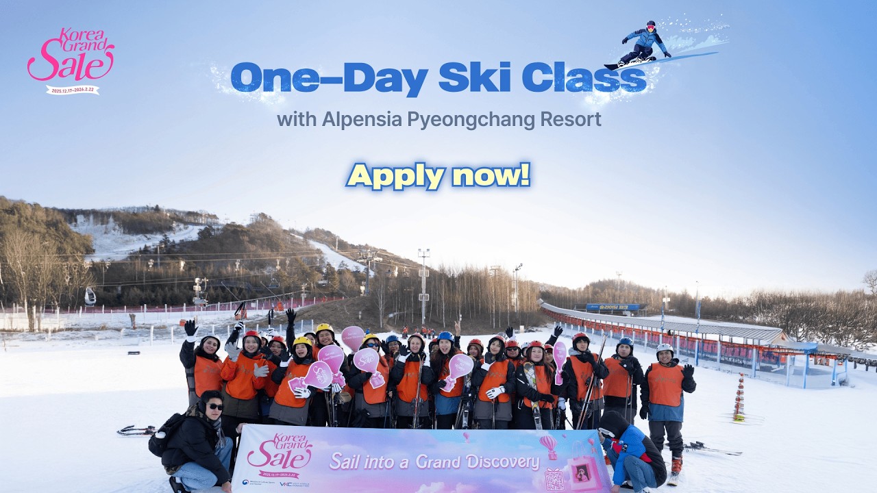 💝Korea Grand Sale 2026💝 Alpensia One day Ski Class
