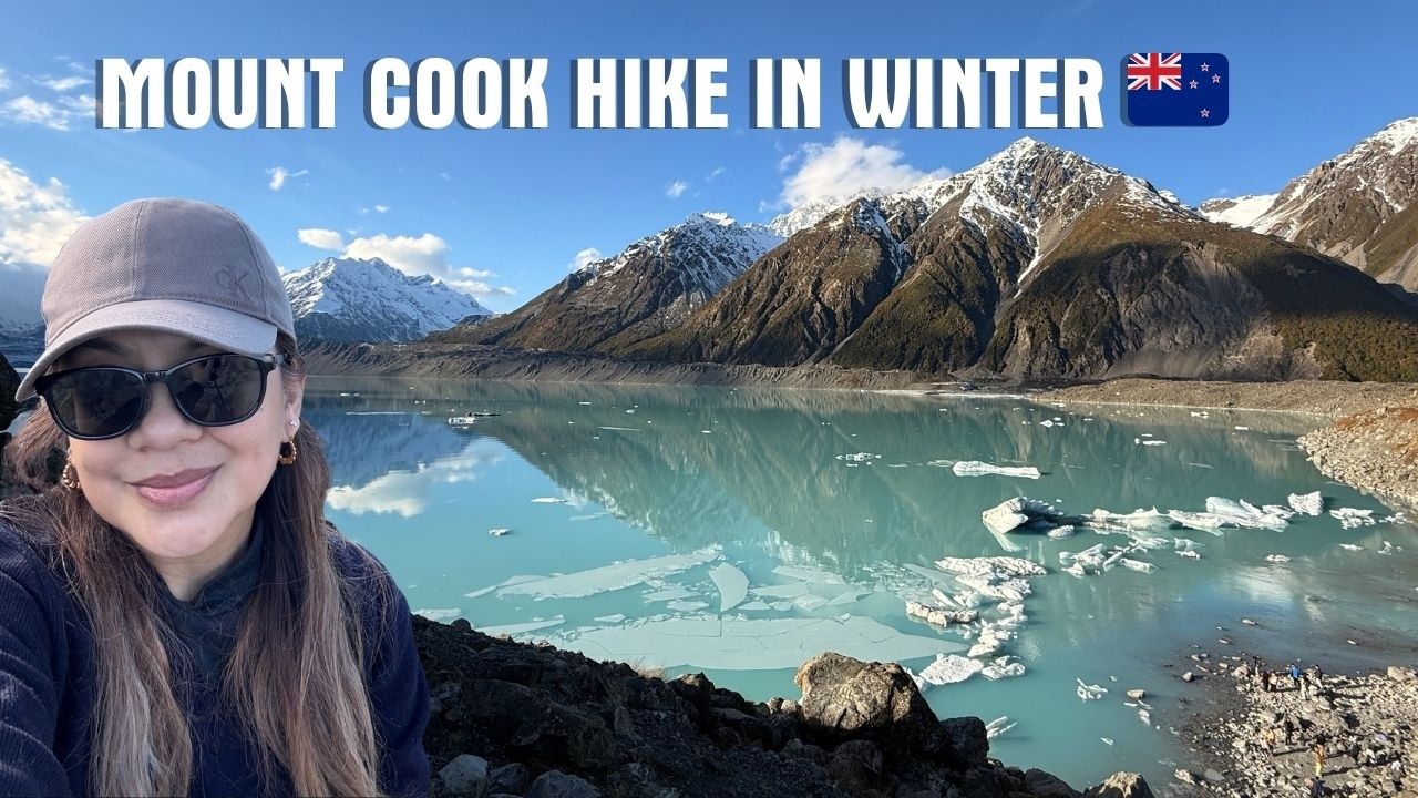 Пешеходные маршруты на горе Кук зимой 🇳🇿 Тропа Хукер-Вэлли и озеро Тасман-Глейшер | Подходит для ...