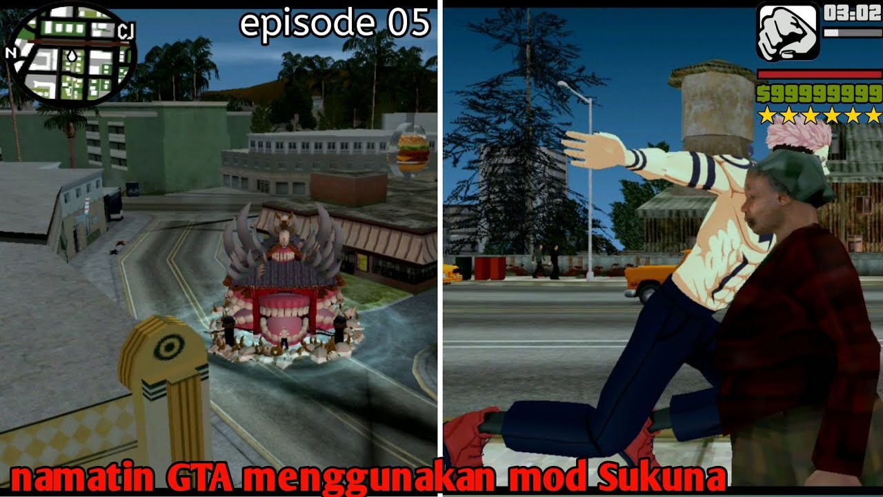 Namatin GTA San Andreas Android sampai tamat menggunakan mod Sukuna Mission 17 sampai 20 episode 05
