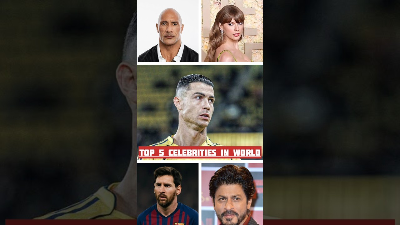 Top 5 World Famous Celebrities👑🌎|