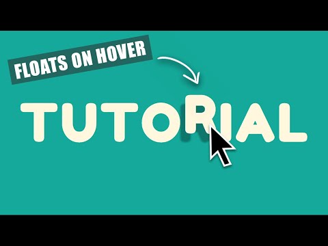 Floating Letter Effect on Hover using CSS and HTML
