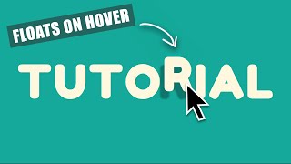 Floating Letter Effect on Hover using CSS and HTML