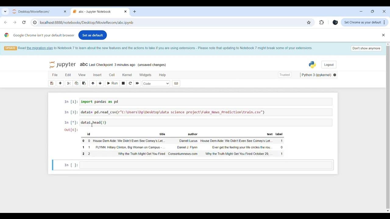 How to Read a CSV File with Pandas and Create a Folder in Jupyter ...