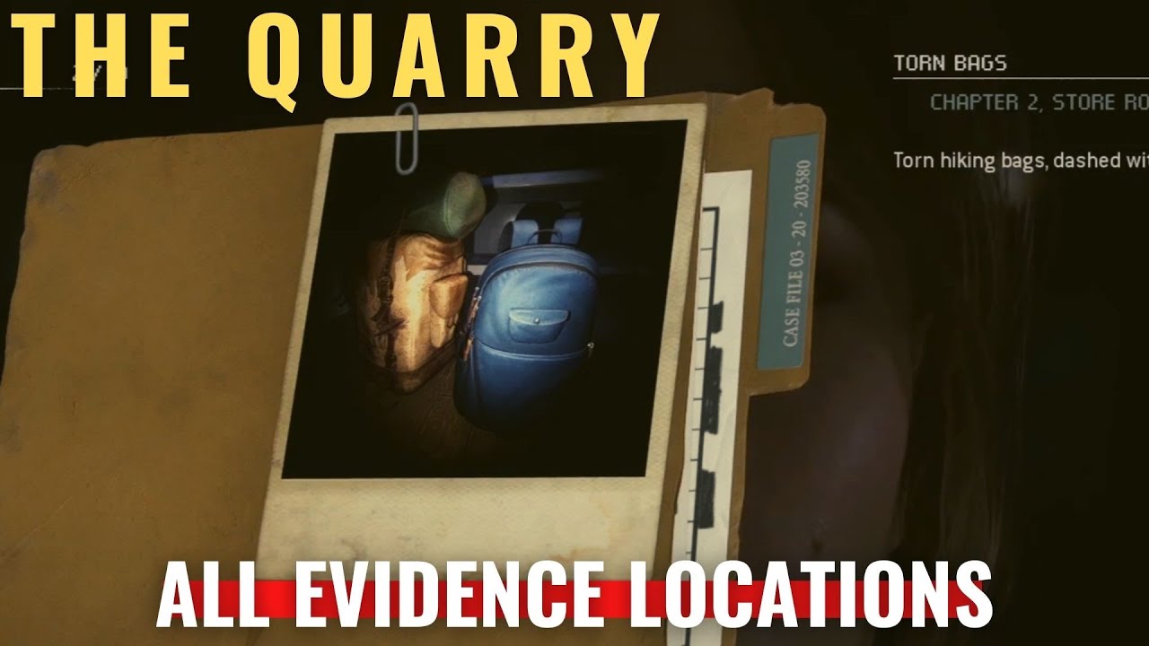 The Quarry All Evidence Locations YouTube