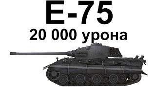 E-75. 10000 нанесенного и 10000 Натанкованного урона.