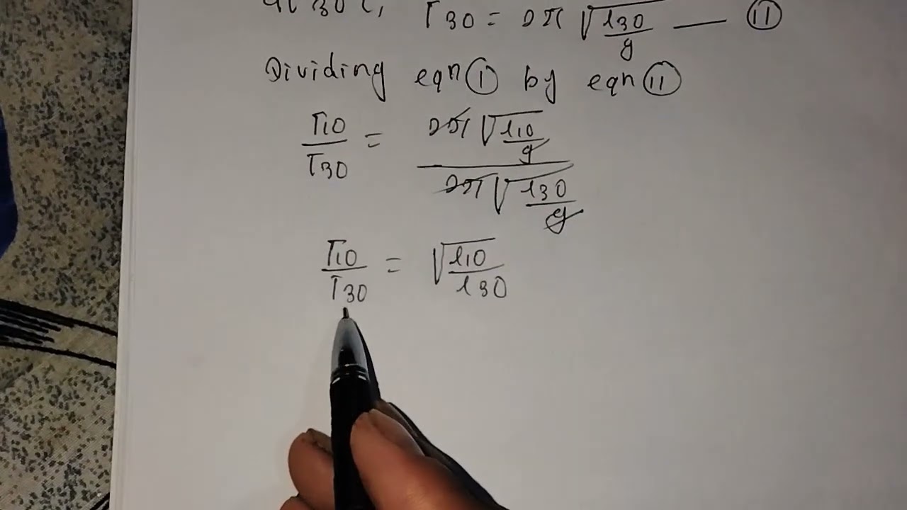A clock pendulum numerical ...very very important question class 11 physics....💓💓