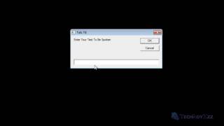 Create A "Narrator" Application In Windows (Input Text Box)