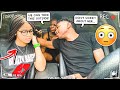 PICKING UP MY GIRLFRIEND WITH MY SIDE PIECE IN THE CAR... *BAD IDEA*