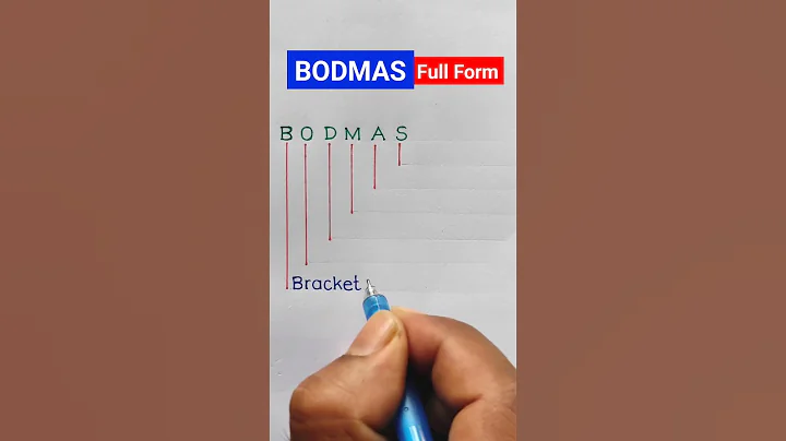 BODMAS Full Form || Full Form of BODMAS #shorts #bodmas 