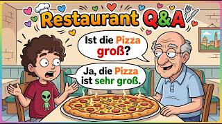 📚Learn German for Beginners: Restaurant Q&amp;A with Grandpa🥄