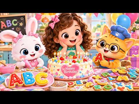 Ruby's Birthday Surprise! 🎂 Bake Colorful Alphabet Cookies & Learn ABCs 🍪🔤