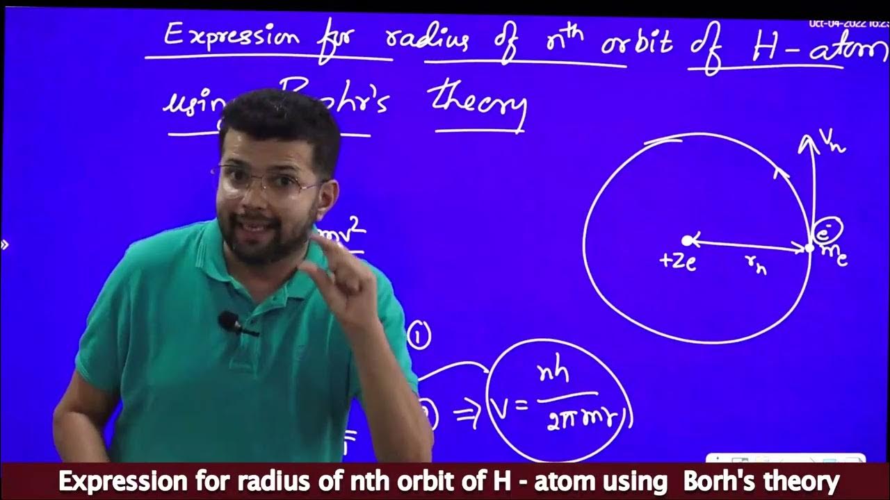 expression-for-radius-of-nth-orbit-of-hydrogen-atom-using-bohr-s