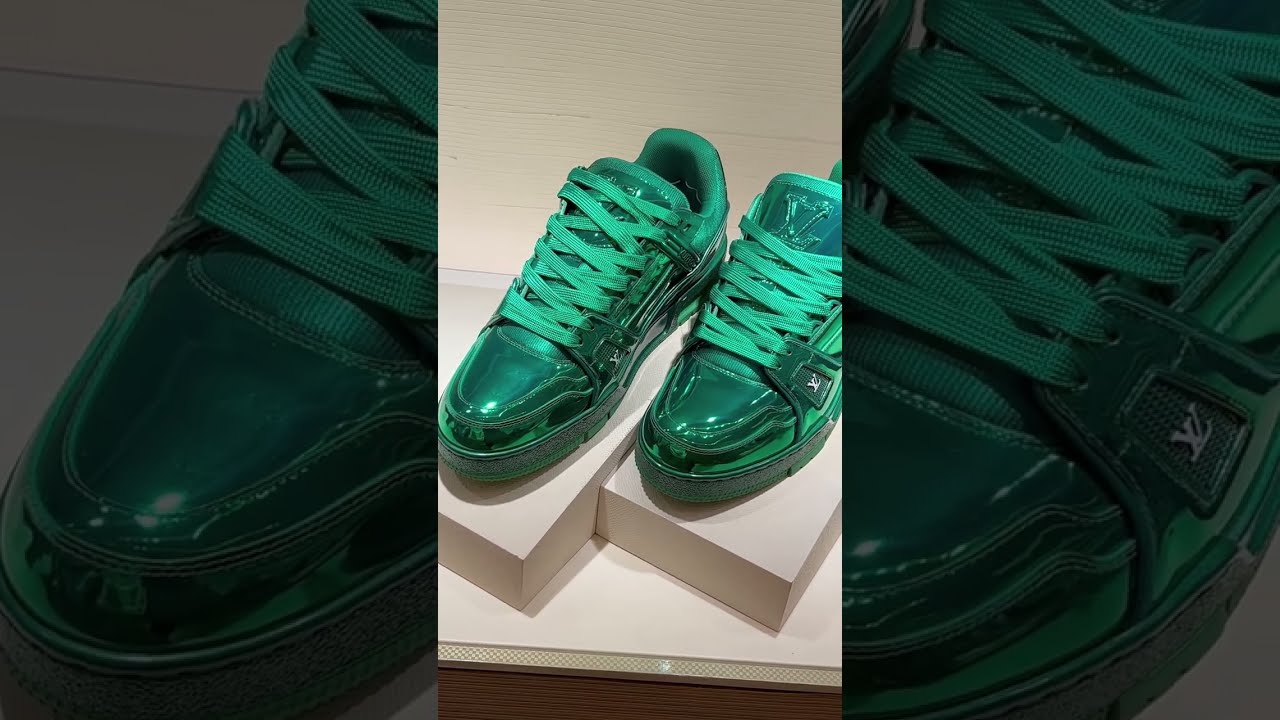 Louis Vuitton Trainer Green Ombre