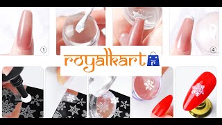 5 Min Nail Art Designs 2022 | Silicone Stamping Nail Art Hacks | Royalkart screenshot 2