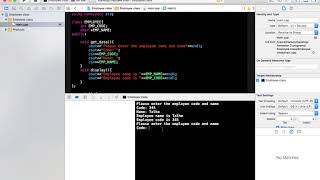 An example Employee class program