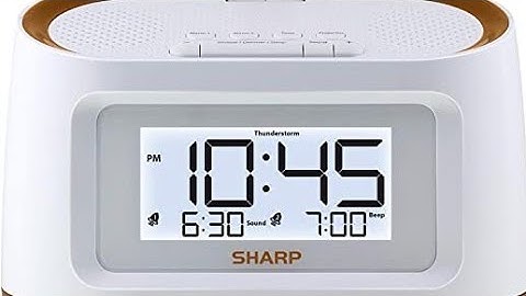⏰💤🔦🎶🔋#Battery & Setup-Sharp Projection Alarm Clock with 8 Soothing Sounds-#Model SPC585