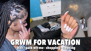 GRWM for a Vacation: Pack With Me, Shopping, Hair, Cleaning ✩ ||  AYEitsMaya