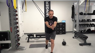 Split Stance Band Anti Rotation Press