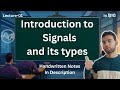 Introduction to Signals and its types | Lecture - 01 || Signals and Systems