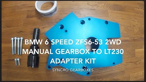 BMW 6 Speed ZFS6-53 2WD Manual Gearbox to Land Rover LT230 Adapter kit