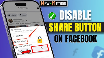 How Do i Disable the share Button on Facebook 2025 [ Easy ]