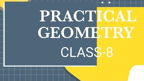 Q 1(I) - Ex 4.1 - Practical Geometry - NCERT Maths Class 8th - Chapter 4