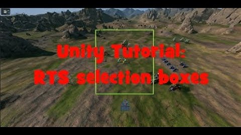 RTS Unit Selection in Unity Tutorial