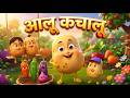 Aalo Kachalu Beta Kahan Gaye They || आलू कचालू बेटा | Hindi Poem | Popular Rhyme | Cartoon Video