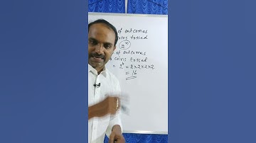 Total number of outcomes when tossing n coins! probability  #SHORTS