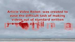 Article Video Robot  Marketing: