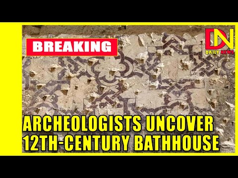 Archeologists uncover 12th-century bathhouse hidden in Spanish bar