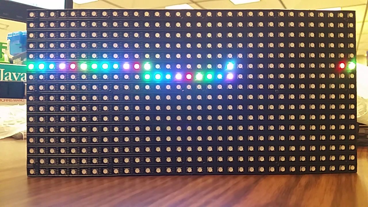 Snek: Snake Using Arduino, RGB Matrix, and NES Controller