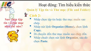 Q10 Lớp3 TinHoc Tuan8 Bai Quản lí  tệp tin và Thư mục Tiết  1