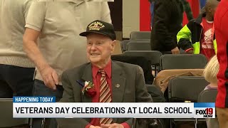 Veterans Day celebration at Hensdale Elementary