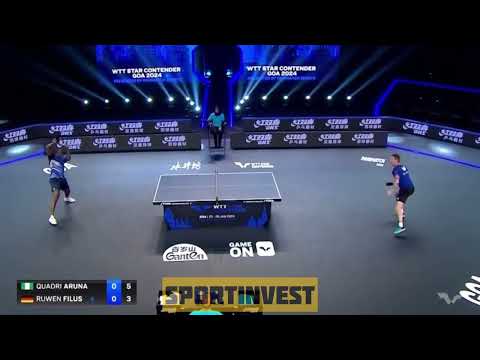 Epic Table Tennis Rally – Quadri Aruna vs. Ruwen Filus 🏓 #tabletennis #sportinvest #pingpong