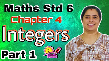 Maths  Std 6  Integers   Part 1 | Chapter 4  CBSC