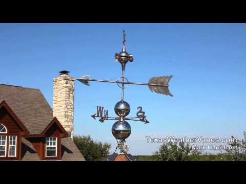 Artistic Handcrafted Stainless Steel Weathervanes - Made in U.S.A.