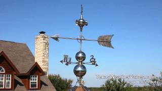 Artistic Handcrafted Stainless Steel Weathervanes - Made in U.S.A.